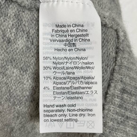 J.Crew Crewneck Gathered Wool Alpaca Blend Sweater in Supersoft Yarn Size Large - Picture 5 of 5